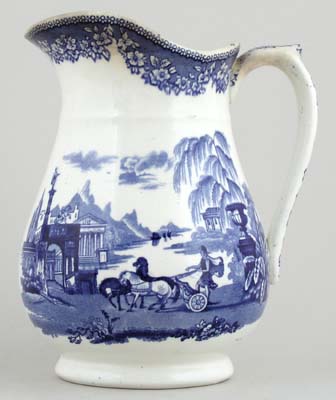 J.M.P Bell of Glasgow社「Triumphal Car」の皿 Scottish Pottery Bell s of Glasgow Triumphal Car Cheese Plate c1850