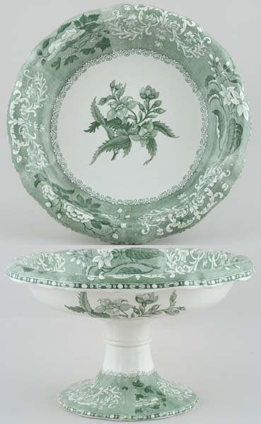 Spode, △洋食器22 SPODE GREEN CAMILLA スポード グリーンカミラ